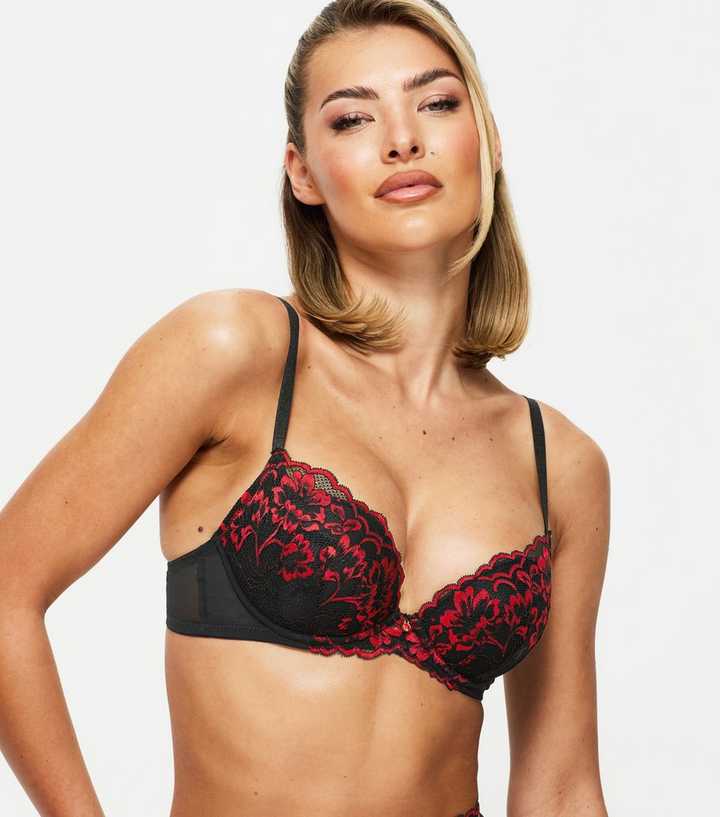 Ann Summers Black Lace Plunging Bra