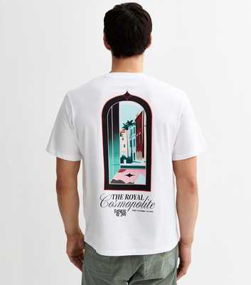 Jack & Jones White Slogan Print Crew Neck T-Shirt
