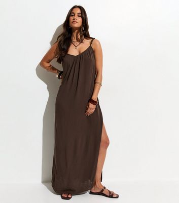 Brown Maxi Dresses | New Look