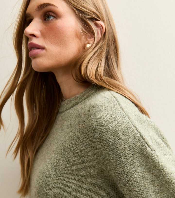 Light Khaki Heavyweight Chunky Oversized Jumper