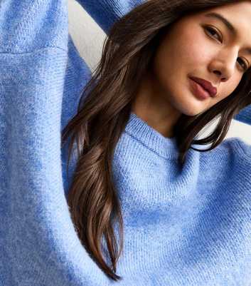 Blue Chunky Oversized Jumper
