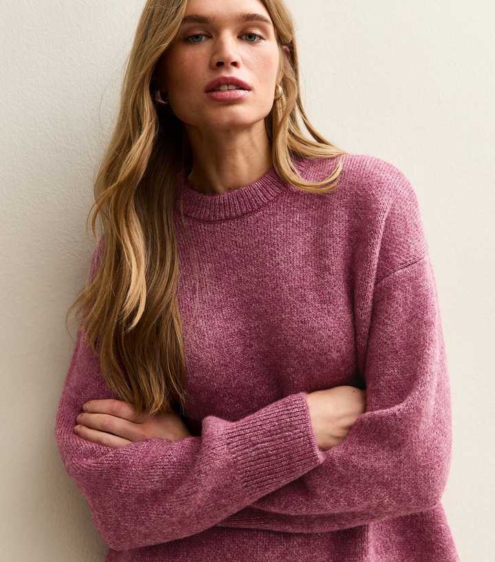 Dark Purple Heavyweight Chunky Oversized Jumper