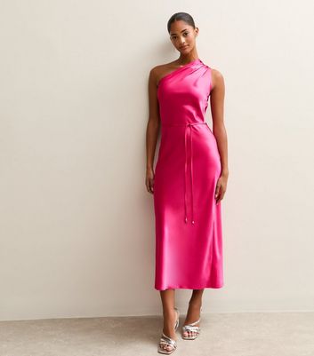 Pink One Shoulder Dresses | New Look