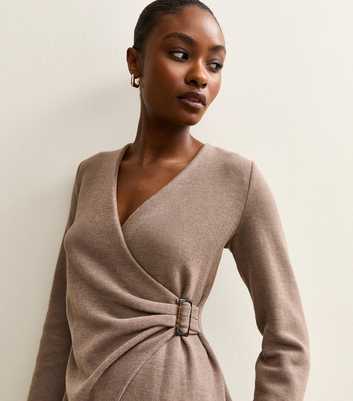 Mink Soft Touch Wrap Effect Top
