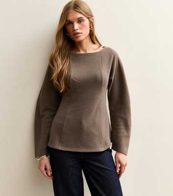 Mink Soft Touch Fitted Waist Top