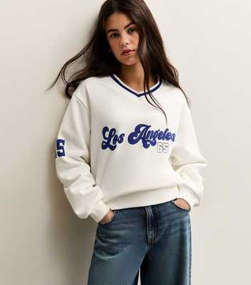 Girls Off White Los Angeles 65 Logo Sweatshirt