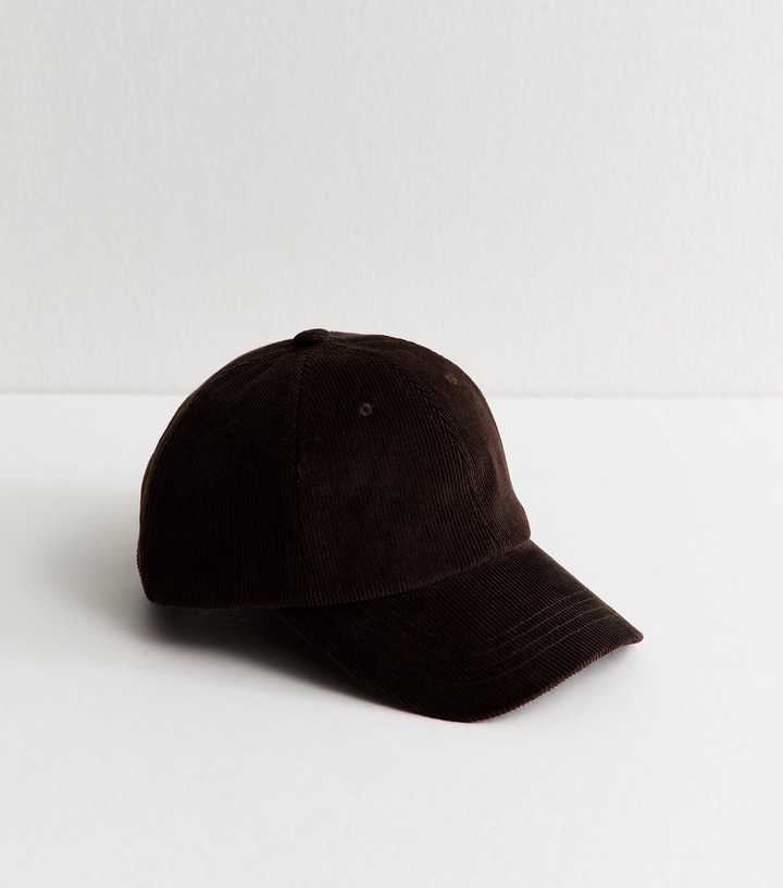 Dark Brown Corduroy Cap