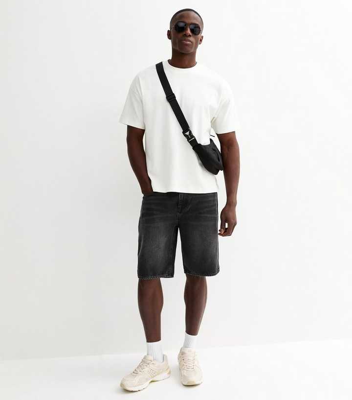 Dark Grey Denim Bermuda Shorts