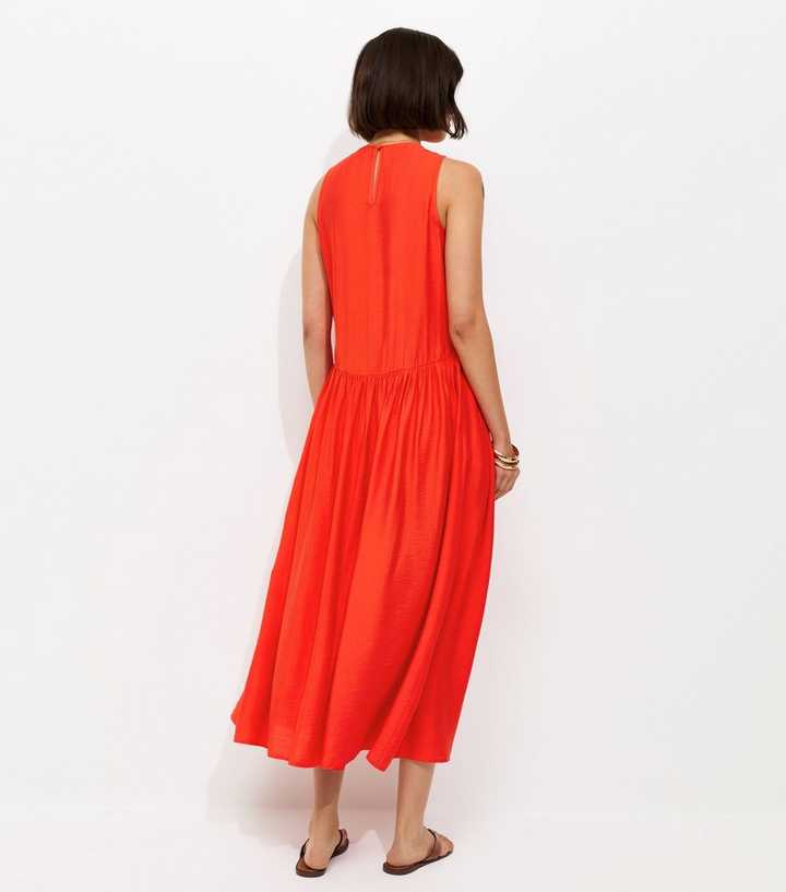 sachin and babi light blue dress Daily Practice by Anthropologie Sleeveless Drop-Waist Midi Dress main image 0