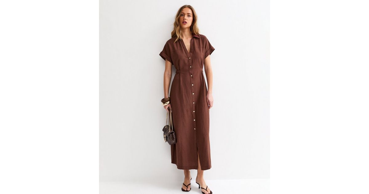 princess polly baby blue dress Women's Brown Dresses