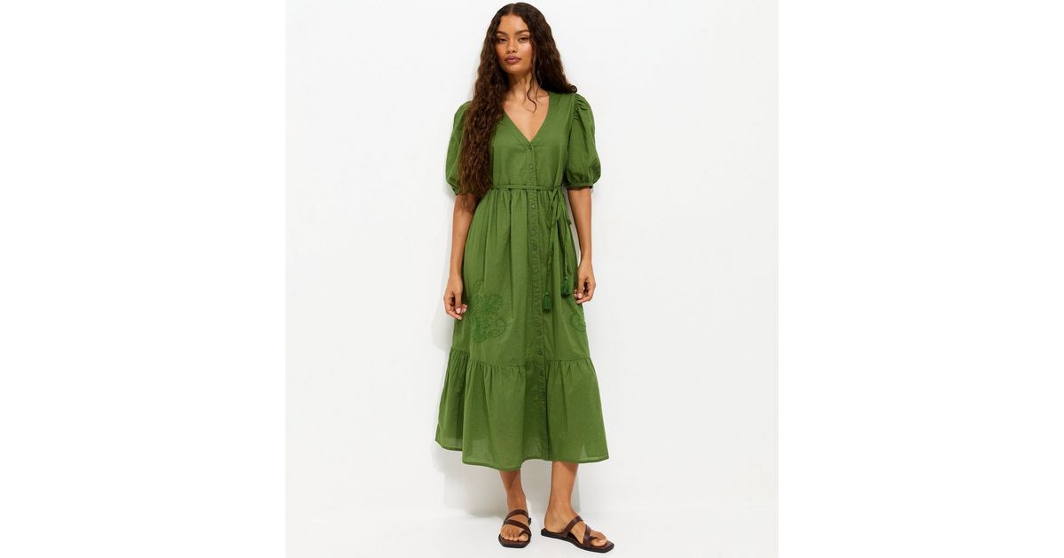 green emerald velvet dress Girls' Kelly Green T-Shirt Dress Size: 3T Toddler by Mila & Rose