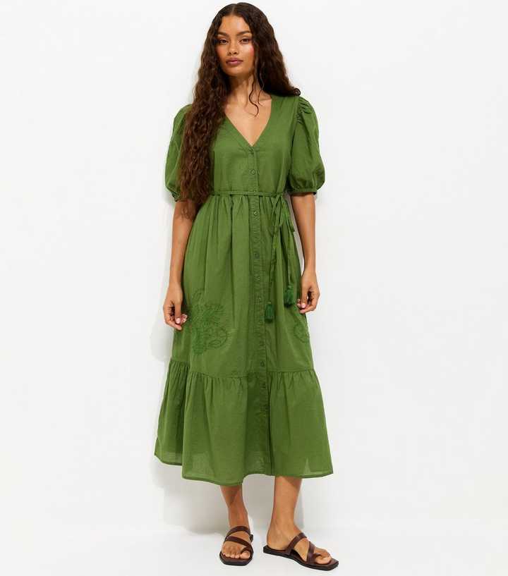 green emerald velvet dress Wellwits Women's V Neck Smock Summer Ditsy Floral Vintage Dress Light Green  S at Amazon Women's Clothing store