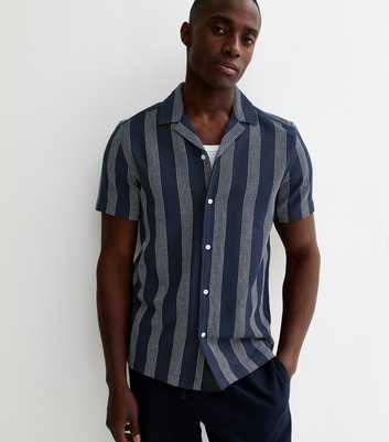 Blue Regular Striped Short Sleeve T-Shirt