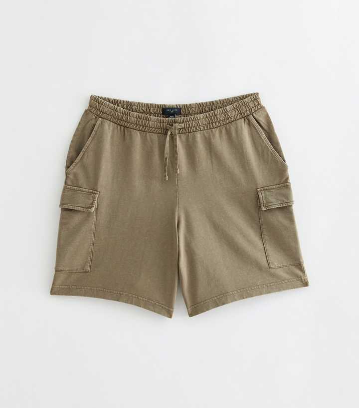 Khaki Lightweight Cargo Shorts