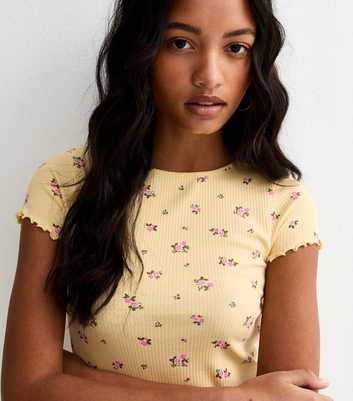 Yellow Floral Babylock T-Shirt