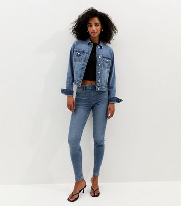 Blue Mid Wash Denim Jacket | New Look