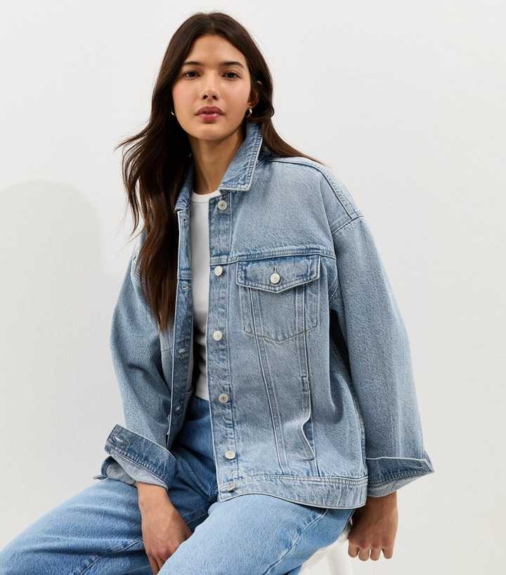 Blue Oversized Denim Jacket