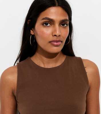 Dark Brown Tank Top