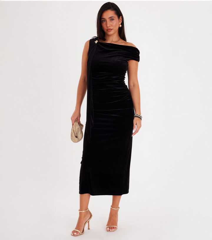 green emerald velvet dress QUIZ Women's Embellished Twist Detail Evening Dress main image 0