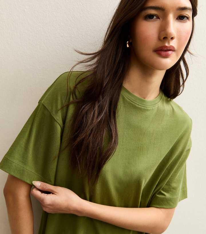 Dark Khaki Oversized T-Shirt