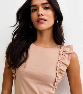 Pink Ruffle Sleeve Top