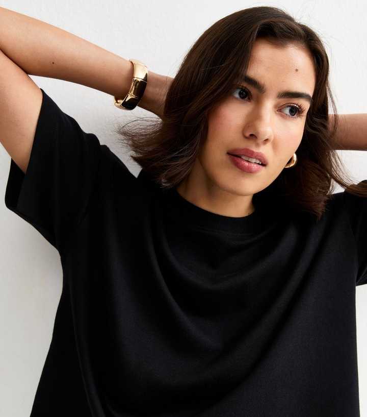 Premium Black Heavyweight Cotton Boxy T-Shirt