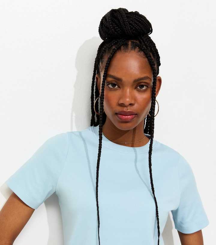 Premium Light Blue Heavyweight Cotton T-Shirt