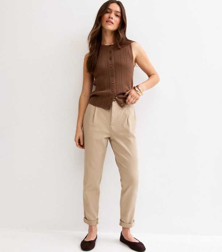 Petite Stone Chino Trousers