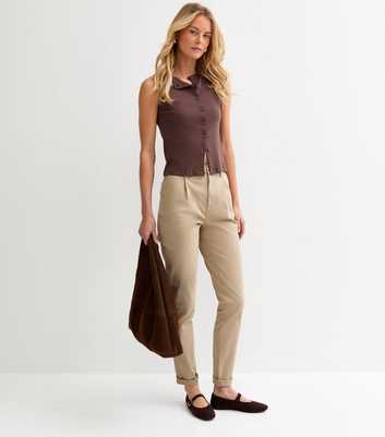 Tall Stone Slim Leg Chino Trousers