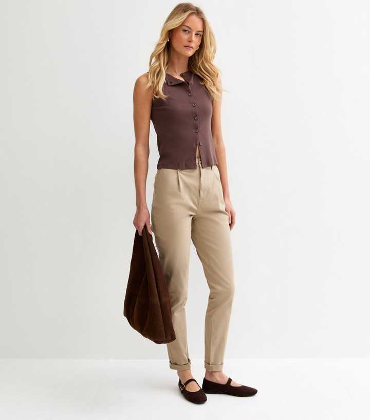 Tall Stone Slim Leg Chino Trousers