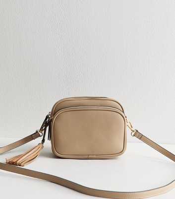 Mink Faux Leather Tassel Charm Camera Bag