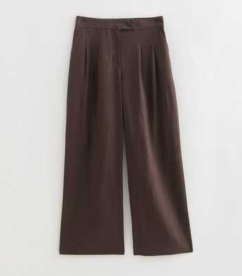 Petite Light Yellow Linen Rich Tailored Trousers