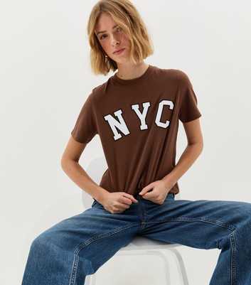 Dark Brown NYC Regular T-Shirt