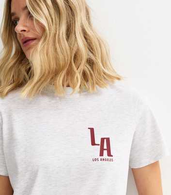 Light Grey LA Print T-Shirt