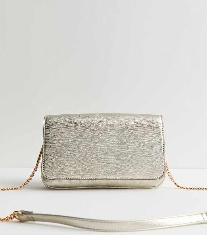 Gold Shimmer Clutch Bag