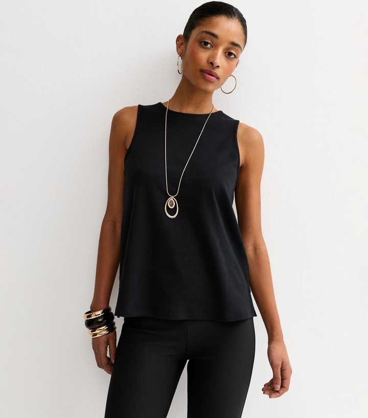 Premium Black Jersey Tank Top