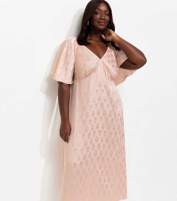 neutral long sleeve midi dress Pastel Mockneck Long Sleeve Midi Dress XL