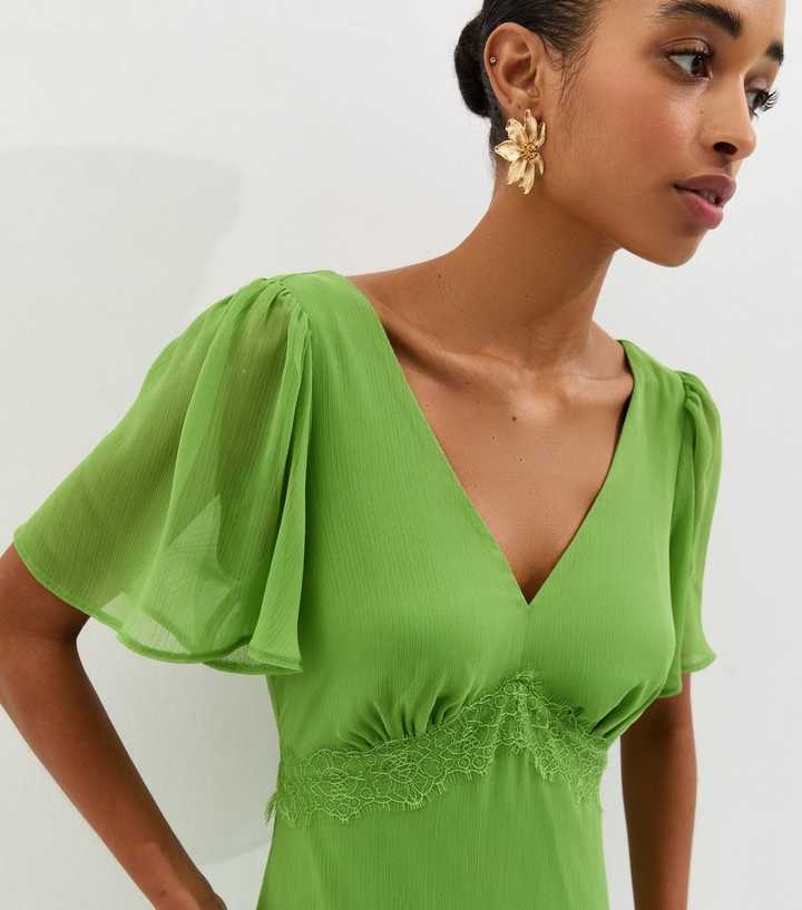 windsor mint green dress Design Thai Vintage Vivid Bright Green 3D Flower Black Cotton Maxi Dress