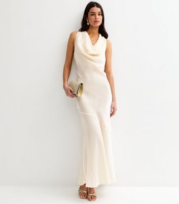 chinese dress ladies Sarta Women's Striped Milkmaid Maxi Dress in Cream main image 0