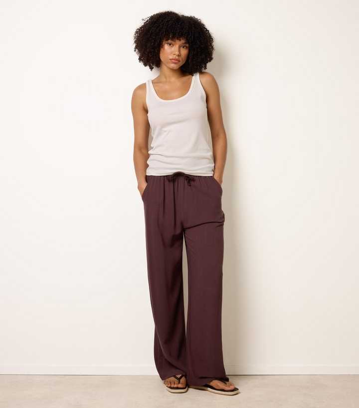 Blue Vanilla Brown Woven Trousers