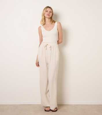 Blue Vanilla Stone Wide Leg Trousers