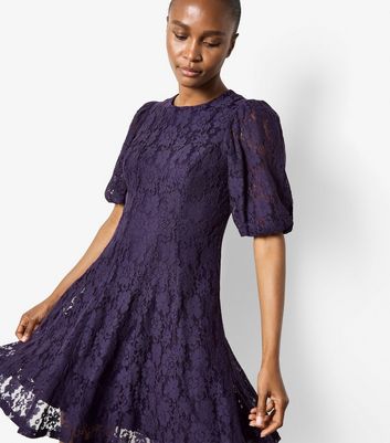 purple dress new look Instant Luxe Metallic Maxi Dress - Purple