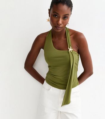 Halter Neck Tops | High Neck Halter Tops | New Look