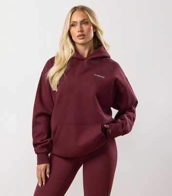 Gym King Burgundy 365 Relaxed Fit Hoodie