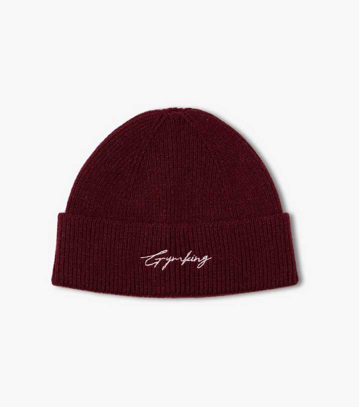 Gym King Knit Burgundy Beanie