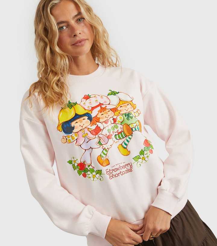 Custard Clothing Light Pink Strawberry Shortcake Sweatshirt
