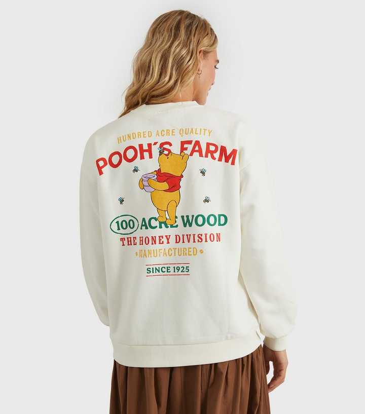 Custard Clothing Cream Winnie the Pooh Logo Sweatshirt