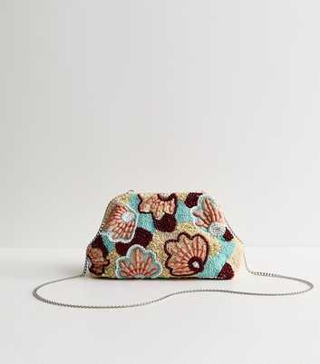 Multicoloured Slouchy Beaded Shoulder Bag
