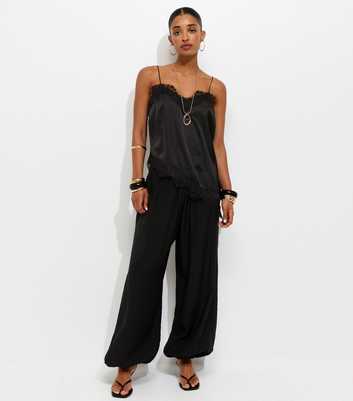 Black Cuffed Leg Trousers