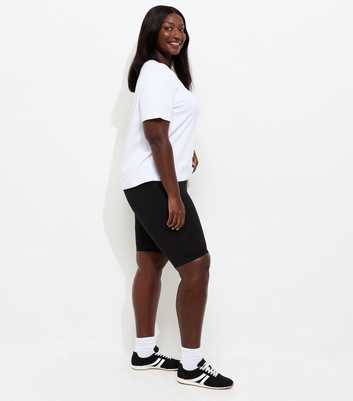 Curves Black Knee Length Cycling Shorts